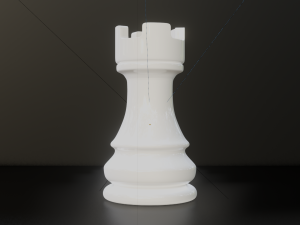 Rook White - made in Blender Model 3D