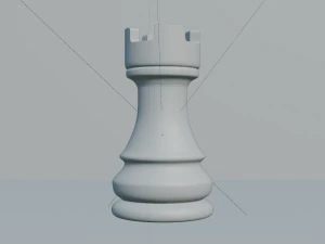 Rook White - made in Blender 3D Model
