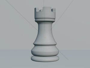 Rook White - made in Blender Model 3D