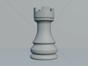 Rook White - made in Blender 3D Model