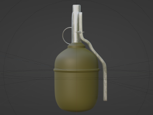 RGD-5 Grenade - made in Blender Modello 3D