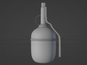 RGD-5 Grenade - made in Blender Modello 3D