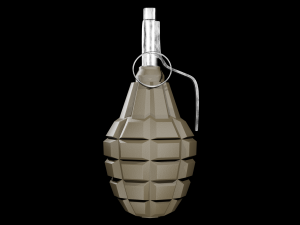 F-1 Grenade - made in Blender 3Dモデル