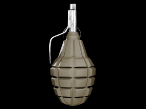 F-1 Grenade - made in Blender 3D Model
