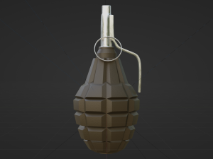 F-1 Grenade - made in Blender 3D Model