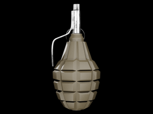 F-1 Grenade - made in Blender 3D Model