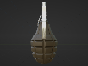 F-1 Grenade - made in Blender 3D Model