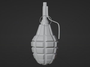 F-1 Grenade - made in Blender 3D Model