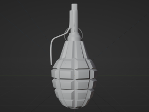F-1 Grenade - made in Blender 3D Model