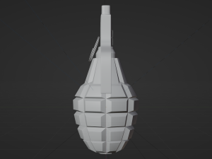 F-1 Grenade - made in Blender 3D Model