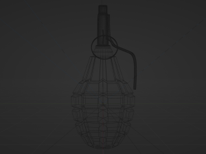 F-1 Grenade - made in Blender 3D Model