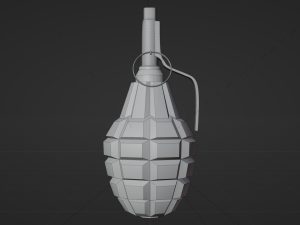 F-1 Grenade - made in Blender 3D Model