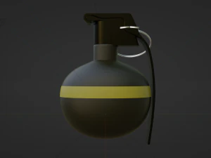 HE Grenade - made in Blender 3D Model