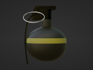 HE Grenade - made in Blender 3D 模型