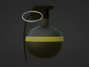 HE Grenade - made in Blender 3D Model