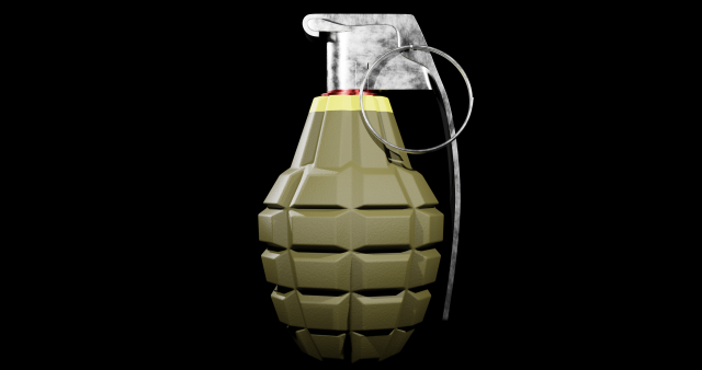 MK 2 Grenade - made in Blender 3D Model .c4d .max .obj .3ds .fbx .stl .blend 
