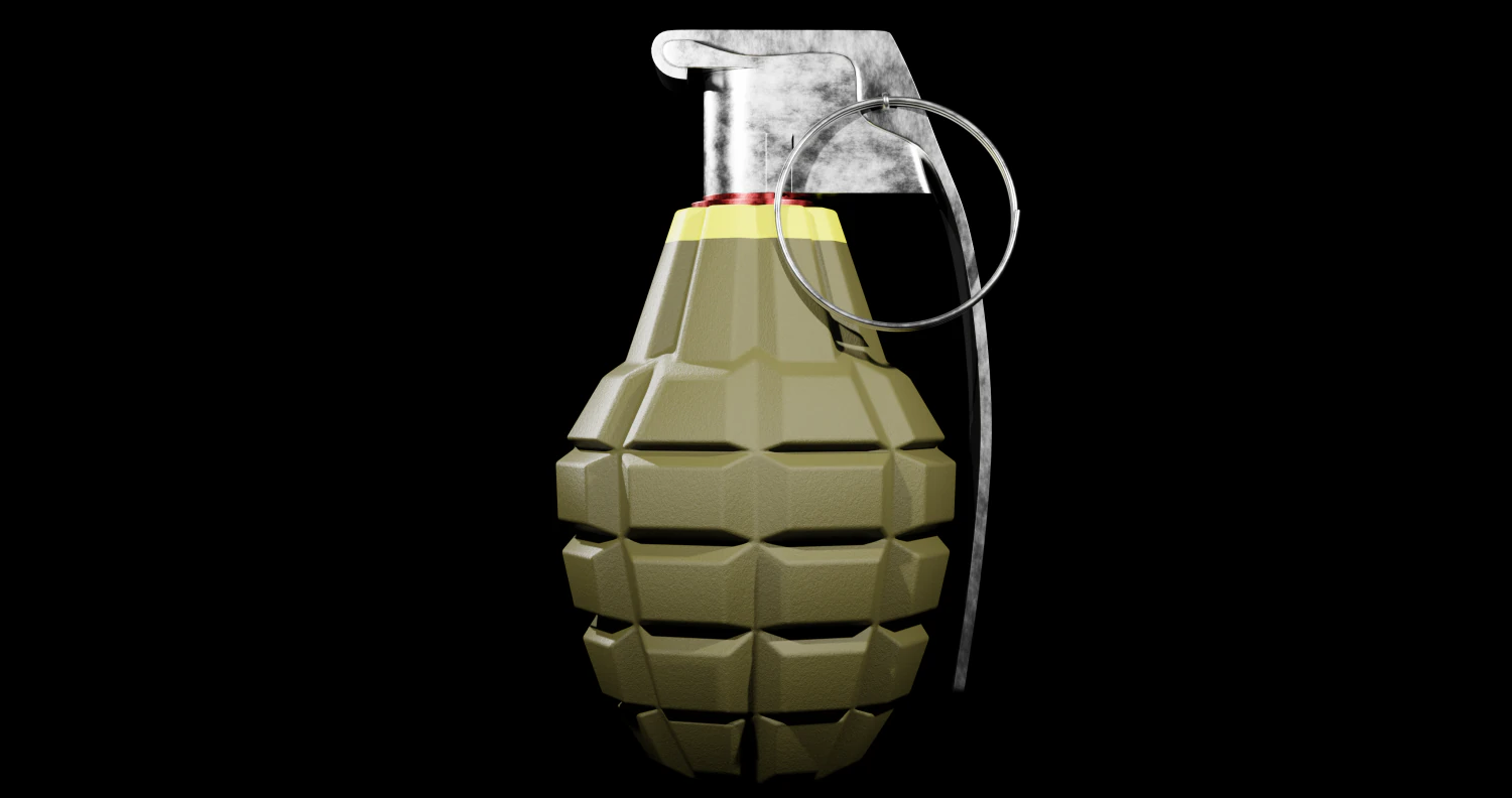 MK 2 Grenade - made in Blender 3D Model .c4d .max .obj .3ds .fbx .stl .blend 