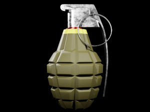 MK 2 Grenade - made in Blender Model 3D