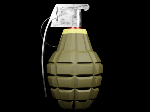 MK 2 Grenade - made in Blender 3D Model