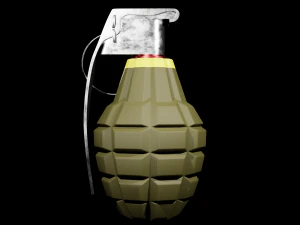 MK 2 Grenade - made in Blender 3D Model