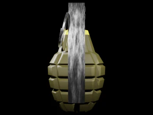 MK 2 Grenade - made in Blender 3D Model