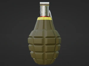 MK 2 Grenade - made in Blender 3D Model