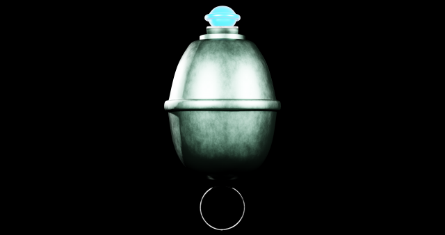 Eihandgranate M39 blue - made in Blender Model 3D .c4d .max .obj .3ds .fbx .stl .blend