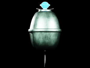 Eihandgranate M39 blue - made in Blender Model 3D