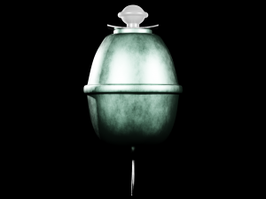 Eihandgranate M39 grey - made in Blender Modelo 3D