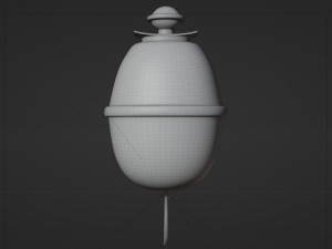 Eihandgranate M39 grey - made in Blender Modelo 3D