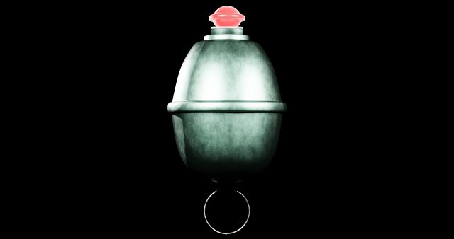 Eihandgranate M39 red - made in Blender 3Dモデル .c4d .max .obj .3ds .fbx .stl .blend 