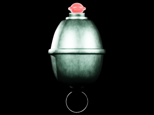 Eihandgranate M39 red - made in Blender 3D मॉडल