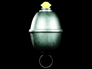 Eihandgranate M39 yellow - made in Blender Modello 3D