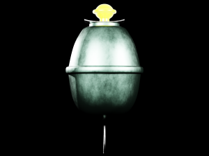 Eihandgranate M39 yellow - made in Blender Modello 3D