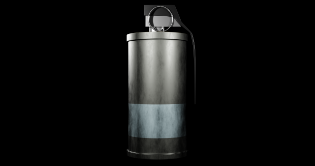 Smoke Grenade - made in Blender Model 3D .c4d .max .obj .3ds .fbx .stl .blend 