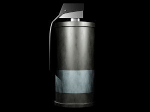 Smoke Grenade - made in Blender Model 3D
