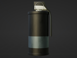 Smoke Grenade - made in Blender Model 3D