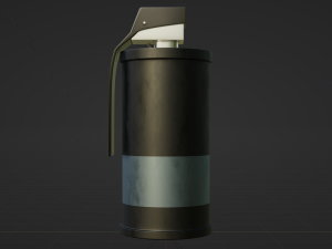 Smoke Grenade - made in Blender Model 3D