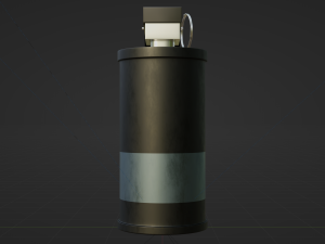 Smoke Grenade - made in Blender Model 3D