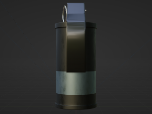 Smoke Grenade - made in Blender Model 3D
