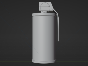 Smoke Grenade - made in Blender Model 3D