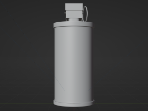 Smoke Grenade - made in Blender Model 3D