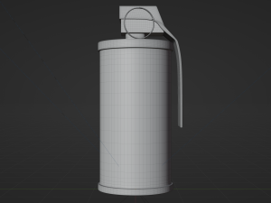 Smoke Grenade - made in Blender Model 3D