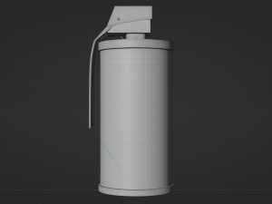 Smoke Grenade - made in Blender Model 3D
