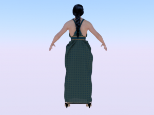 Woman in a Dress 031 3D मॉडल