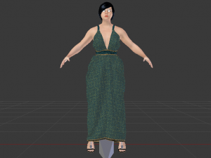 Woman in a Dress 031 3D मॉडल