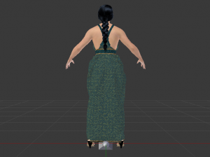 Woman in a Dress 031 3D मॉडल