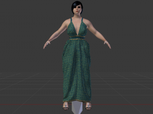 Woman in a Dress 031 3D मॉडल