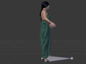 Woman in a Dress 031 3D मॉडल