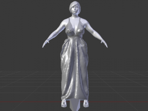 Woman in a Dress 031 3D मॉडल